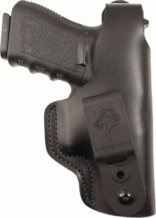 DESANTIS DUAL CARRY II HOLSTER - IWB/OWB RH LTHR GLK 4343X BLK