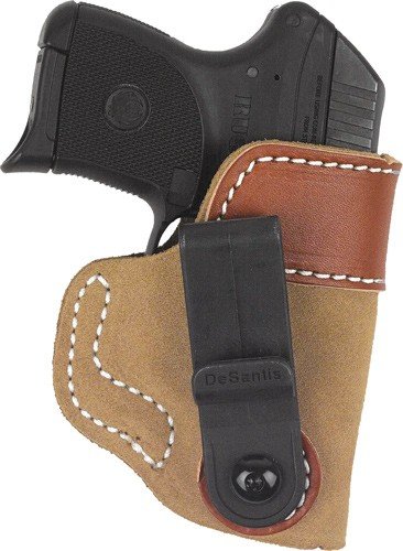 106NA02Z0.jpg DESANTIS SOFT TUCK HOLSTER IWB - RH LEATHER S&W J FRM 2" NATURL