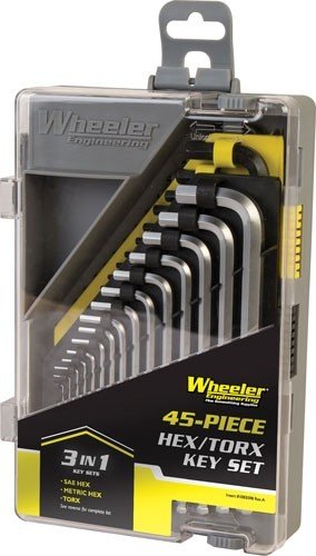 WHEELER DRIVER SET 45 PIECE - HEX/TORX KEY SET