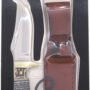 UNCLE HENRY KNIFE STAGLON 4" - CAPER W/LEATHER SHEATH