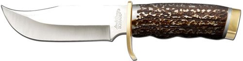 1100091.jpg UNCLE HENRY KNIFE NEXT GEN - STAGLON 5.5" BLD W/LTHR SHEATH