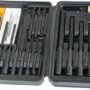 110128.jpg WHEELER ROLL PIN PUNCH MASTER - SET 18-PUNCHES/1-HAMMER/CASE
