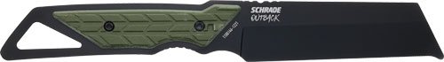 1182498.jpg SCHRADE KNIFE OUTBACK CLEAVER - FIXED 3.6" BLACK/GREEN