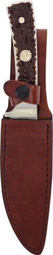 UNCLE HENRY KNIFE NEXT GEN - STAGLON 5.25" BLD W/LTHR SHTH