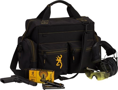 BROWNING RANGE BAG W/CARRY - STRAP 18"WX12.5"HX11"D BLACK