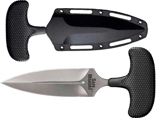 COLD STEEL SAFE MAKER I 4.5" T - SHAPE PUSH KNIFE W/KYDEX SHTH