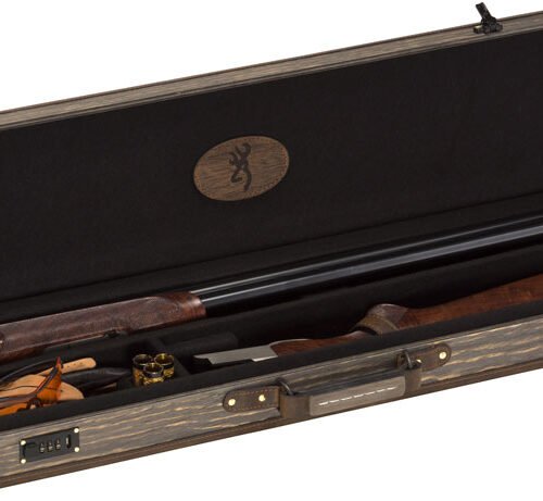 BROWNING LUGGAGE CASE O/U & BT - TO 32" DARK MADERA WOOD GRAIN