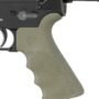 HOGUE AR-15 BEAVERTAIL GRIP - W/FINGER GROOVES OD GREEN