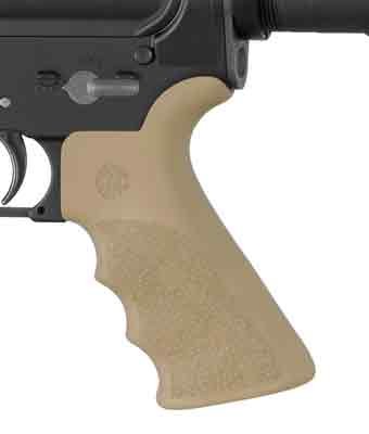 HOGUE AR-15 BEAVERTAIL GRIP - W/FINGER GROOVES FDE