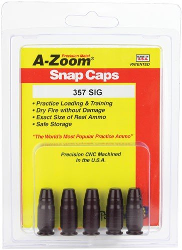 A-ZOOM METAL SNAP CAP .357SIG - 5-PACK