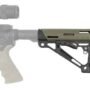 HOGUE AR-15 COLLAPSIBLE STOCK - OD GREEN RUBBER COMMERCIAL