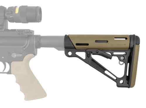 HOGUE AR-15 COLLAPSIBLE STOCK - FLAT DARK EARTH RUBBER MILSPEC