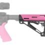 HOGUE AR-15 COLLAPSIBLE STOCK - PINK RUBBER MIL-SPEC