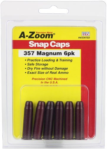 A-ZOOM METAL SNAP CAP .357 - MAGNUM 6-PACK
