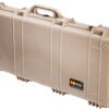 PELICAN 1700 CASE W/ WHEELS - 3 PC FOAM FITS 34" GUNS TAN