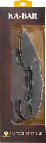 KA-BAR TDI POCKET STRIKE DROP - POINT 3.18" W/CLIP SHEATH