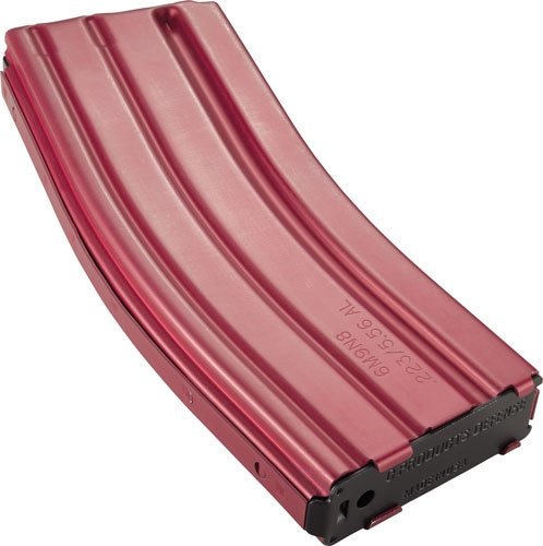 3004175_on-side.jpg CPD MAGAZINE AR15 5.56X45 30RD - RED FINISH ALUMINUM