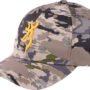 BROWNING RIMFIRE CAP BUCKMARK - LOGO OVIX CAMO VELCRO
