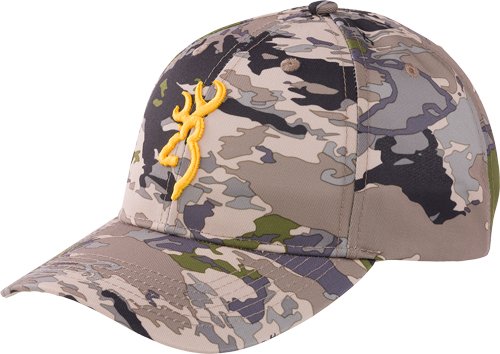 308379341.jpg BROWNING RIMFIRE CAP BUCKMARK - LOGO OVIX CAMO VELCRO