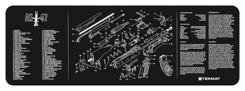 36AK47.jpg TEKMAT ARMORERS BENCH MAT - 12"X36" AK-47