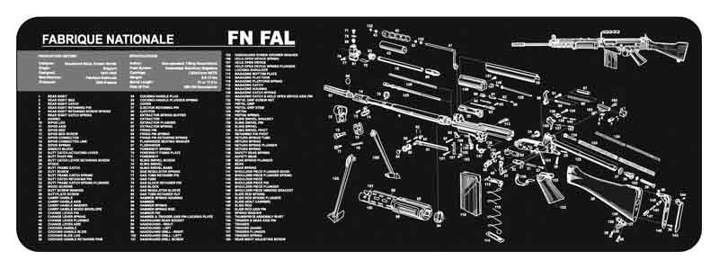 36FNFAL.jpg TEKMAT ARMORERS BENCH MAT - 12"X36" FN-FAL