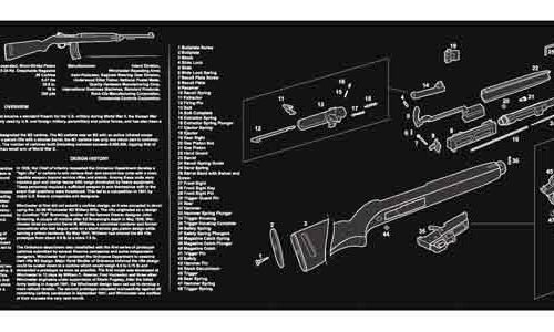 36M1CARB.jpg TEKMAT ARMORERS BENCH MAT - 12"X36" M1 CARBINE