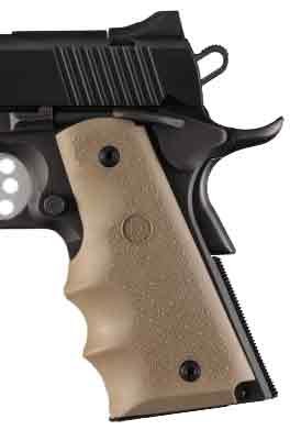HOGUE GRIPS COLT GOVT MODEL - W/FINGER GROOVES FDE