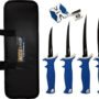ACCUSHARP 6-PIECE FILLET KNIFE - KIT W/SHARPENER & ZIP CASE