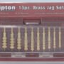 749245.jpg TIPTON 13-PIECE BRONZE SOLID - BRASS JAG SET W/STORAGE CASE