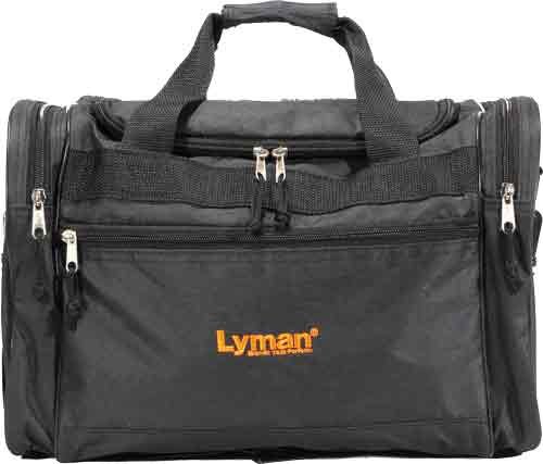 7837830.jpg LYMAN HANDGUN RANGE BAG - BLACK NYLON W/CARRY STRAP