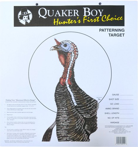 QUAKER BOY PAPER TARGET TURKEY - 20" X 20" 100-PACK