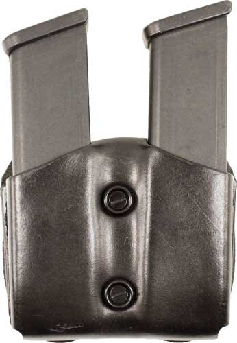 DESANTIS DOUBLE MAG POUCH OWB - LEATHER SIG P365 BLACK