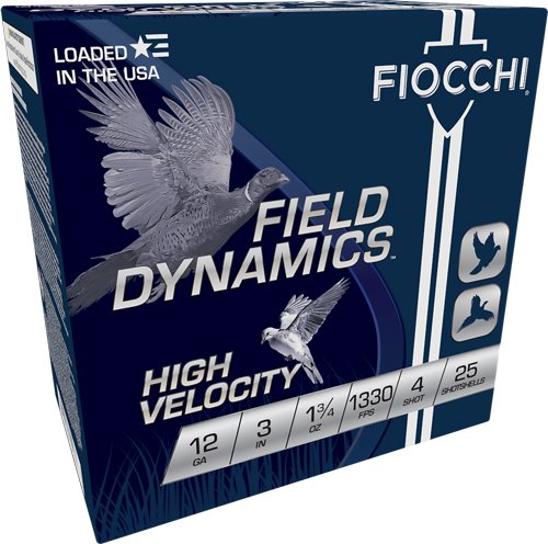 A123HV4.jpg FIOCCHI 12GA 3" 1-3/4OZ #4 - 1330FPS 25RD 10BX/CS