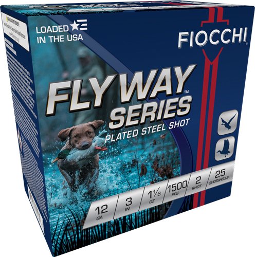 A123ST2_2.jpg FIOCCHI FLYWAY 12GA 3" 1-1/8OZ - #2 1500FPS 25RD 10BX/CS