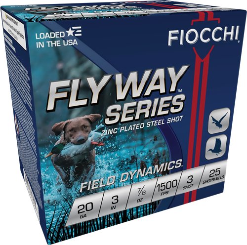 A203ST3.jpg FIOCCHI FLYWAY 20GA 3" 7/8OZ - #3 1500FPS 25RD 10BX/CS