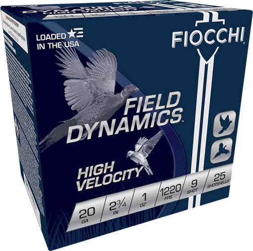 A20HV9 FIOCCHI 20GA 2.75" 1OZ #9 - 1220FPS 25RD 10BX/CS