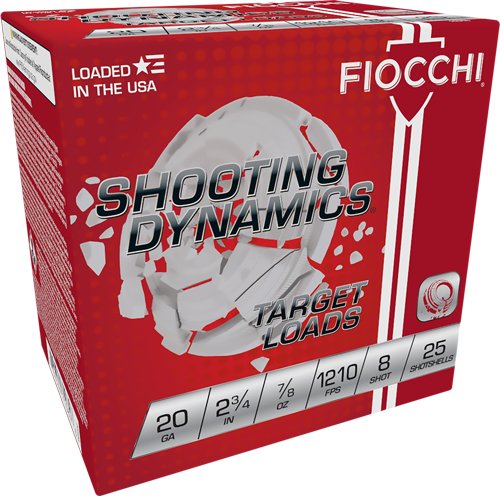 A20SD8.jpg FIOCCHI 20GA 2.75" 7/8OZ #8 - 1210FPS 250RD CASE LOT