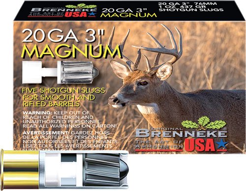 A2115611_2.jpg BRENNEKE USA CLASSIC MAGNUM - 20GA 3" 1OZ SLUG 5RD 50BX/CS