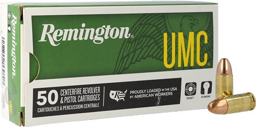 A23732.jpg REMINGTON UMC 9MM LUGER 147GR - FMJ 50RD 10BX/CS
