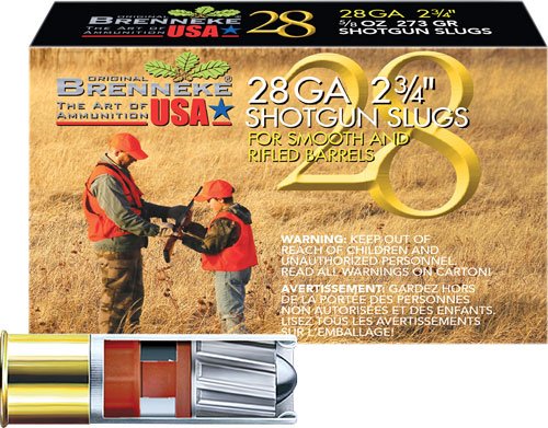 A2801262_2.jpg BRENNEKE USA 28GA 2.75" 5/8OZ - SLUG 5RD 40BX/CS