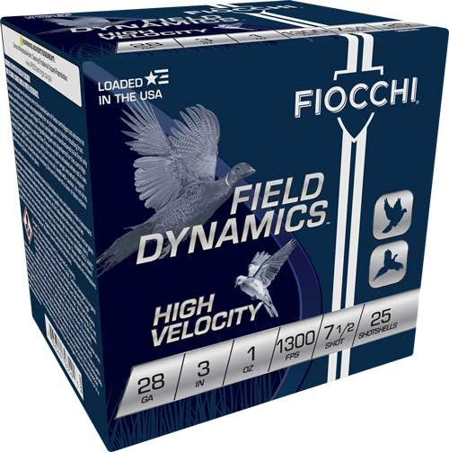 A283HV75.jpg FIOCCHI 28GA 3" 1OZ #7.5 - 1300FPS 25RD 10BX/CS