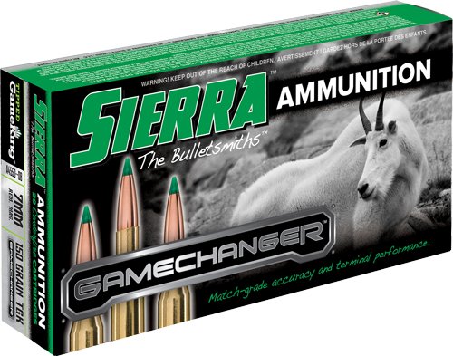 A455008.jpg SIERRA 7MM REM MAG 150GR - TIPPED GAME KING 20RD 10BX/CS