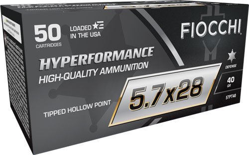 FIOCCHI 5.7X28 40GR JHP - 50RD 10BX/CS