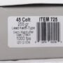 UNDERWOOD 45 LC 255GR - LEAD WADCUTTER 20RD 10BX/CS