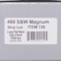 A726_SIDE.jpg UNDERWOOD 460 SW MAG 360GR - FLAT NOSE 20RD 10BX/CS