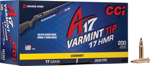 A949CC_1.jpg CCI A17 VARMINT TIP 17HMR 17GR - 2650FPS 200RD 10BX/CS