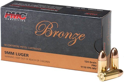 PMC 9MM LUGER 124GR FMJ - 50RD 20BX/CS
