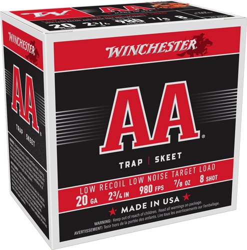 AA20FL8_4.jpg WINCHESTER AA 20GA 2.75" 7/8OX - #8 890FPS 250RD CASE LOT