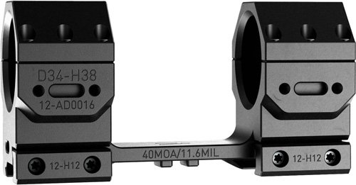 AUDERE SCOPE MOUNT ADVERSUS - 34MM HIGH 40MOA BLACK