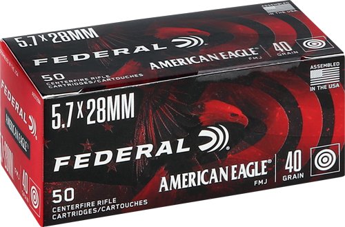 AE5728A_4.jpg FEDERAL AE 5.7X28 40GR SPEER - FMJ 50RD 10BX/CS